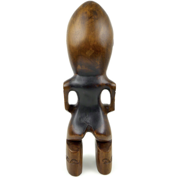 Tiki marquisien en bois de rose Miro à belle patine des années 60/70 (dos)