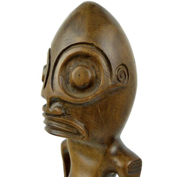 Tiki marquisien en bois de rose Miro à belle patine des années 60/70 (3/4)