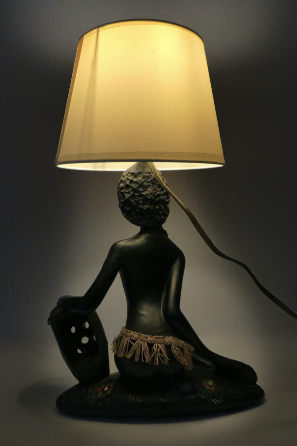 Lampe érotique femme africaine veilleuse des années 1950 – Image 6