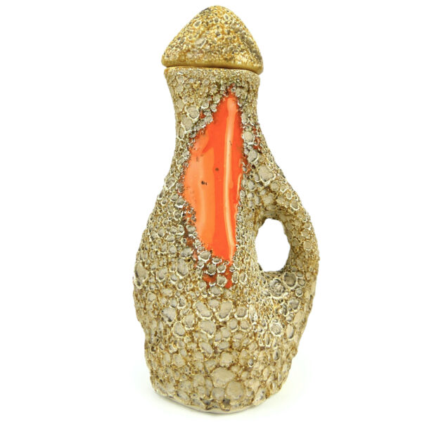 Service à liqueur en céramique Fat Lava - Vallauris - Style 50 /70 (carafe face)