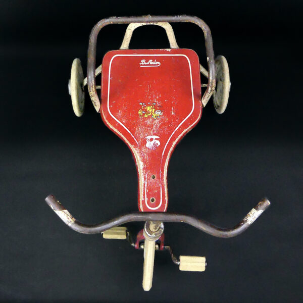 Tricycle enfant Buffalo USA vintage Années 50 Jouet ancien de collection (dessus)