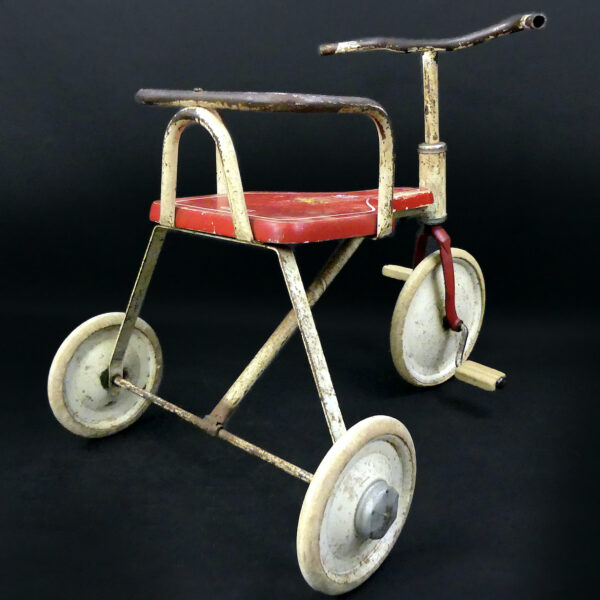 Tricycle enfant Buffalo USA vintage Années 50 Jouet ancien de collection (3/4 dos)