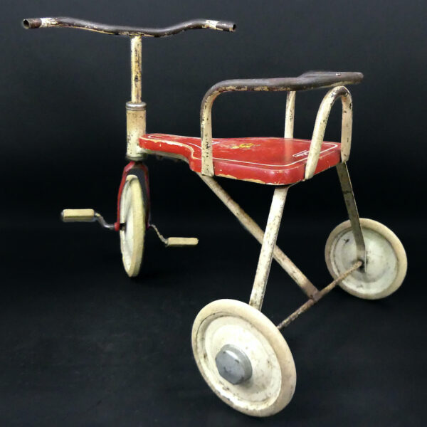 Tricycle enfant Buffalo USA vintage Années 50 Jouet ancien de collection (3/4 dos)