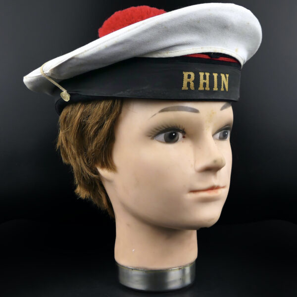 Bachi blanc du RHIN bonnet de marin sur tête à coiffer Marine nationale française (3/4)