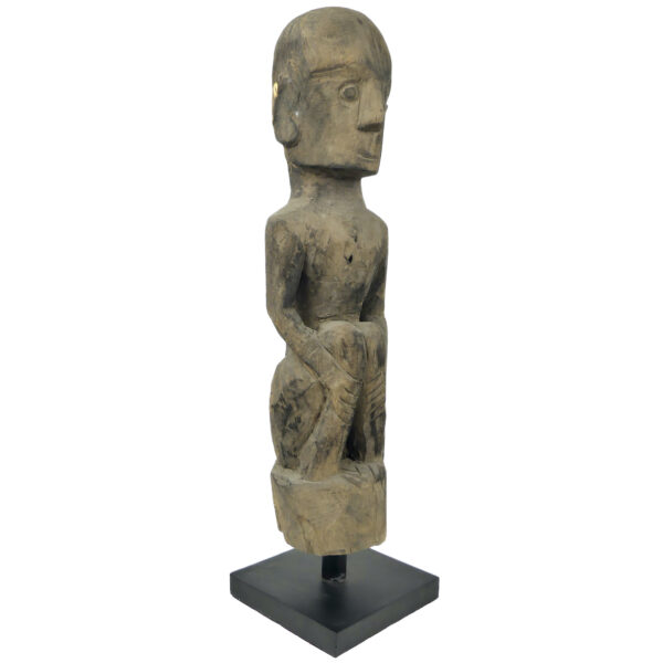 Statue Yene massive en bois de fer originaire des Îles Leti Moluques Timor (3/4)