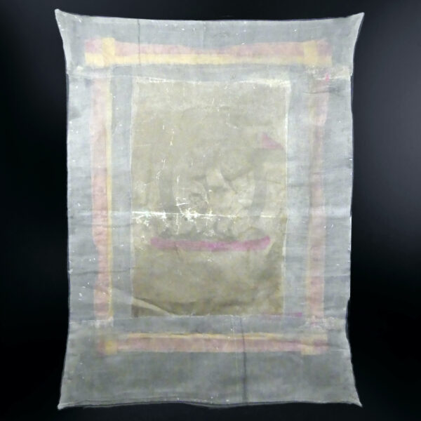 Grand Thangka tibétain ancien Bouddhisme Tibétain Art himalayen (dos)