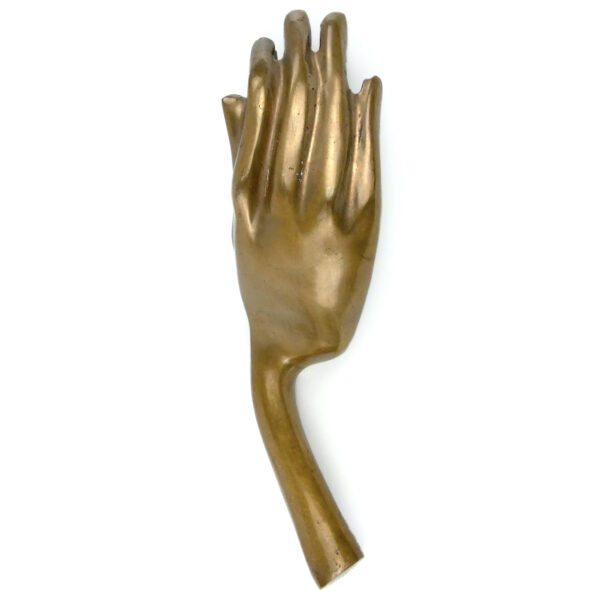Sculpture main en bronze est signé LOHÉ Artiste français Déco artistique (dessus)