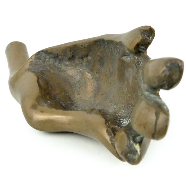 Sculpture main en bronze est signé LOHÉ Artiste français Déco artistique (dessous 3/4)