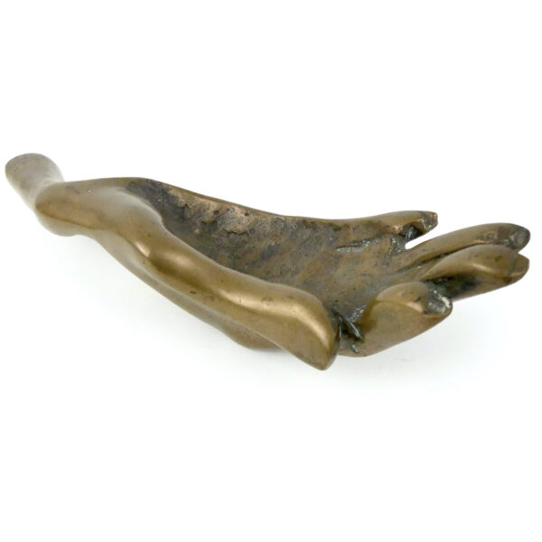 Sculpture main en bronze est signé LOHÉ Artiste français Déco artistique (dessous 3/4)