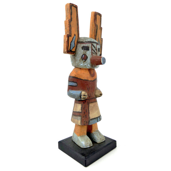 Poupée kachina à tableta Hopi sculptée en bois léger polychrome (3/4)