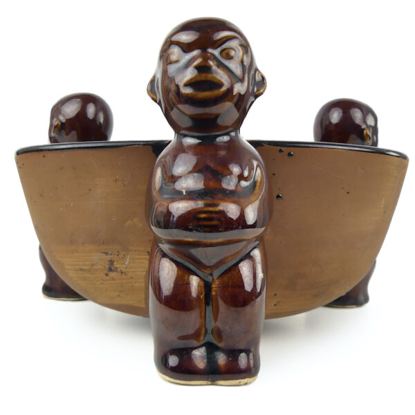 Bol 3 Tiki Scorpion en céramique Orchids of Hawaii R-14 Japon Culture Tiki (face)