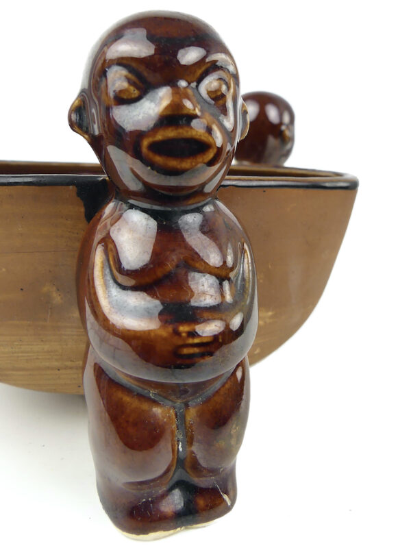 Bol 3 Tiki Scorpion en céramique Orchids of Hawaii R-14 Japon Culture Tiki (détail 3/4)