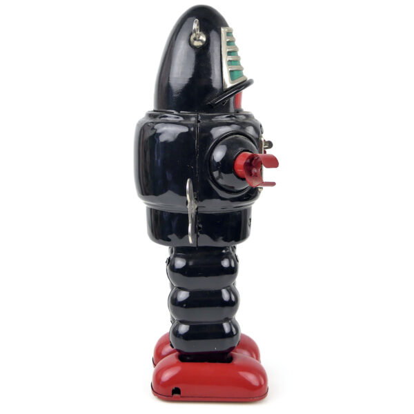 Jouet robot mécanique vintage Robby the Robot Rétrofuturisme Space Toy (profil) 
