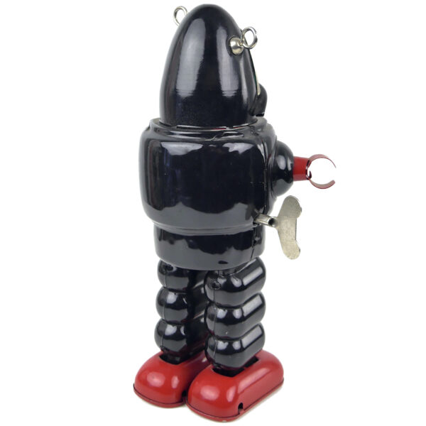 Jouet robot mécanique vintage Robby the Robot Rétrofuturisme Space Toy (3/4 dos) 