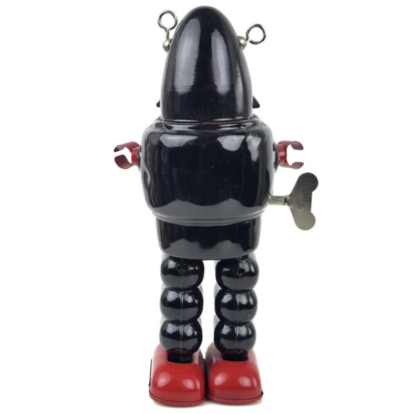 Jouet robot mécanique vintage Robby the Robot Rétrofuturisme Space Toy (dos) 
