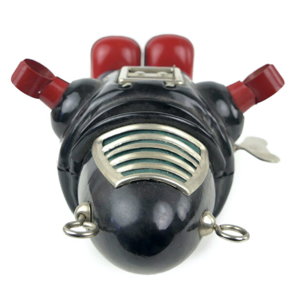 Jouet robot mécanique vintage Robby the Robot Rétrofuturisme Space Toy (dessus) 