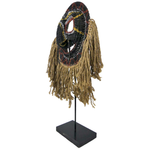 Petit masque tressé Baba Abelam sur pied Papouasie-Nouvelle-Guinée (3/4)