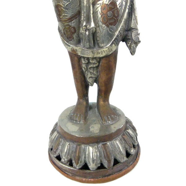 Statuette Tārā tibétaine ancienne Bouddhisme Tibétain Art himalayen (détail)