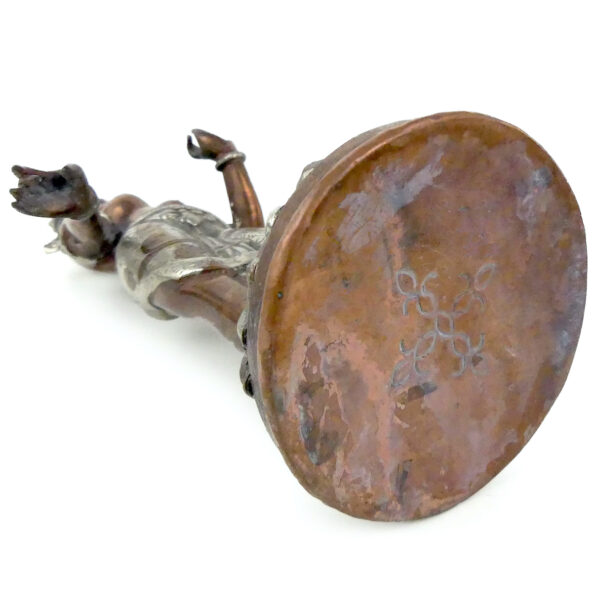Statuette Tārā tibétaine ancienne Bouddhisme Tibétain Art himalayen (dessous)