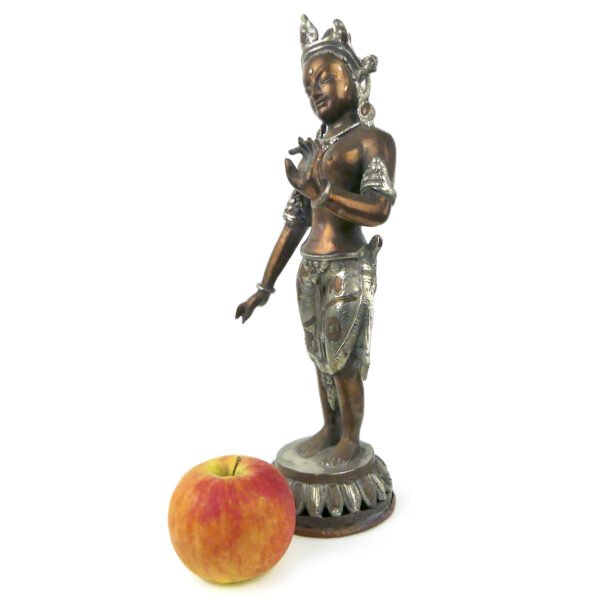 Statuette Tārā tibétaine ancienne Bouddhisme Tibétain Art himalayen (proportion)