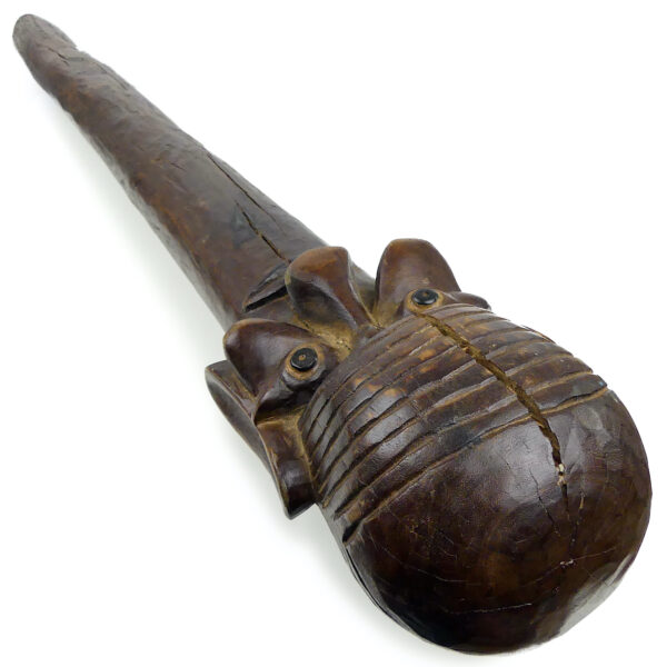 Bâton Ua Rapa Nui Sceptre de commandement ancien Île de Pâques (3/4)