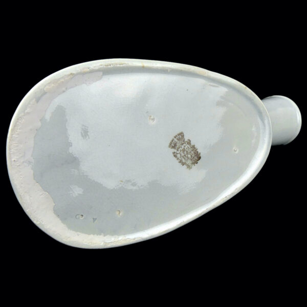 Pistolet urinoir masculin Urinal de lit en faïence de Lunéville Fin XIXe (dessous)