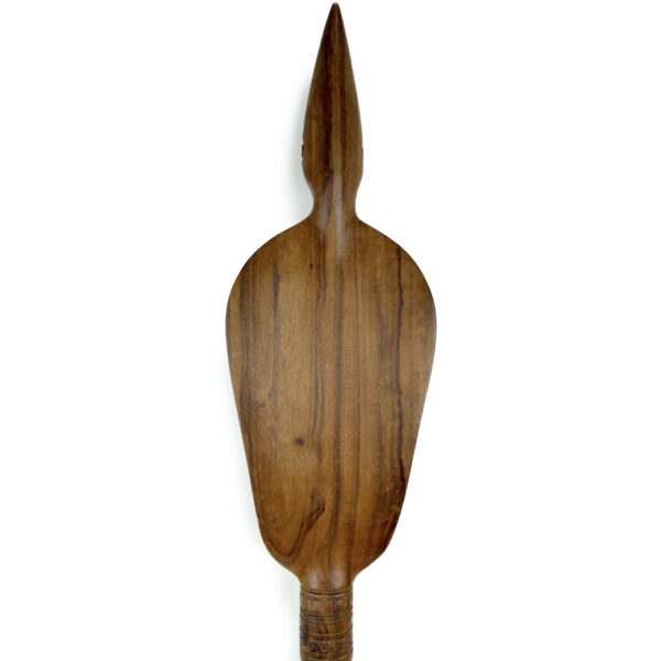 Grande pagaie marquisienne de cérémonie en bois précieux (dos)