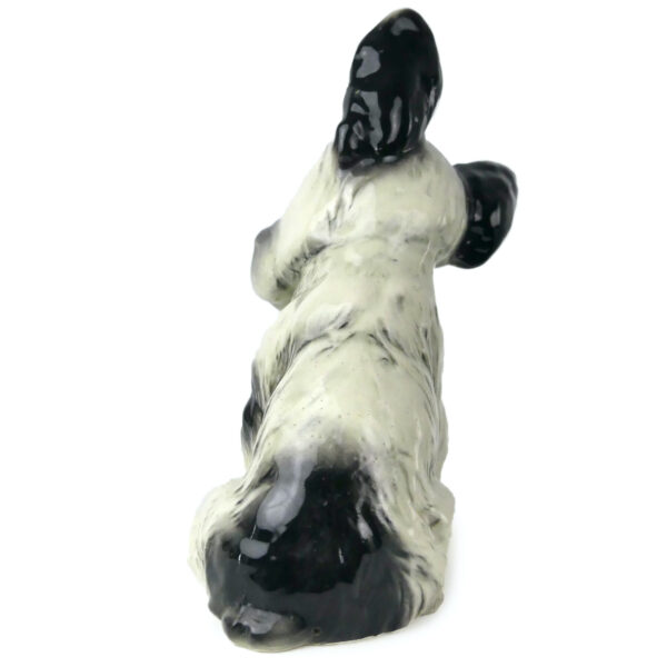 Statuette Scottish Terrier en céramique émaillée Mi-XXe Collection rétro décalée (dos)