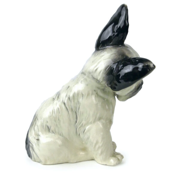 Statuette Scottish Terrier en céramique émaillée Mi-XXe Collection rétro décalée – Image 5