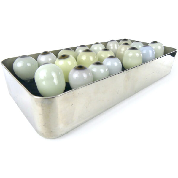 Boîte chirurgicale aux 19 globes oculaires Yeux de verre de prothésiste oculariste (3/4)