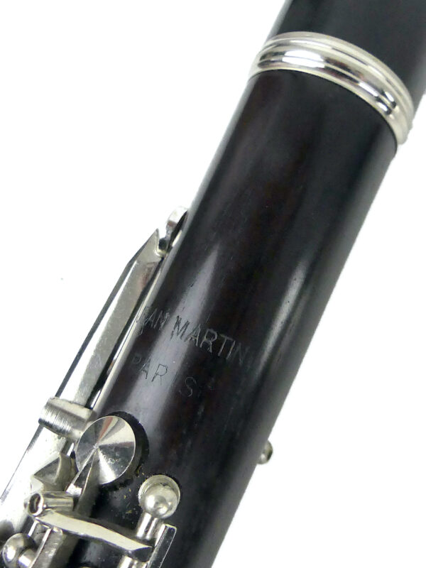 Clarinette soprano en Si bémol Jean Martin Paris et étui de transport (détail)