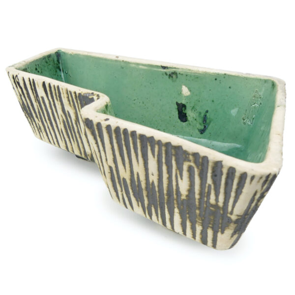 Jardinière cache-pot rectangulaire vintage Adli Reuver Pays-Bas (3/4)