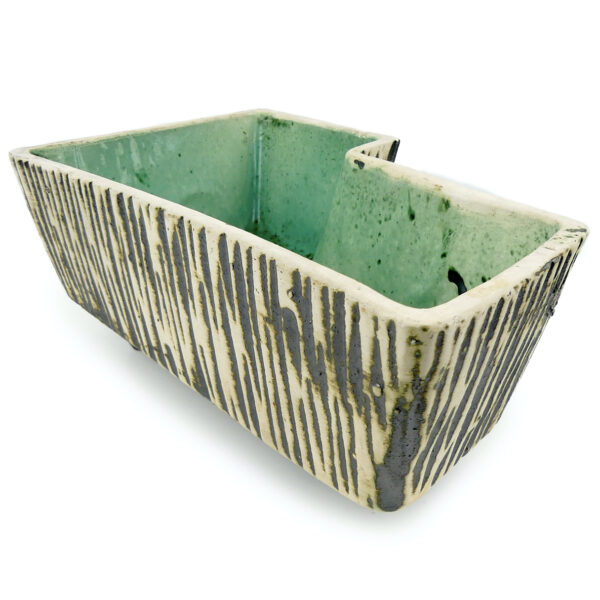 Jardinière cache-pot rectangulaire vintage Adli Reuver Pays-Bas (3/4)