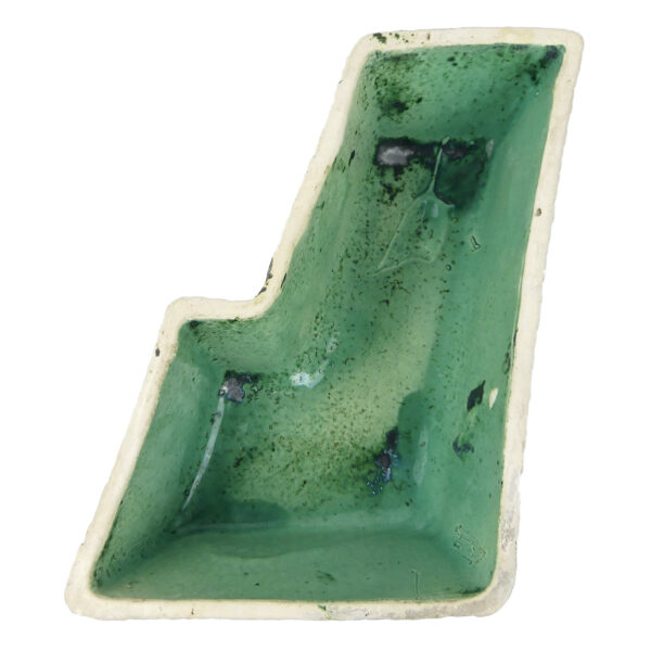 Jardinière cache-pot rectangulaire vintage Adli Reuver Pays-Bas (dessus)