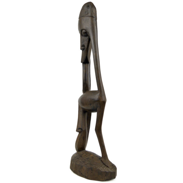 Statue anthropomorphe Shetani Makondé Tanzanie Art africain (3/4)