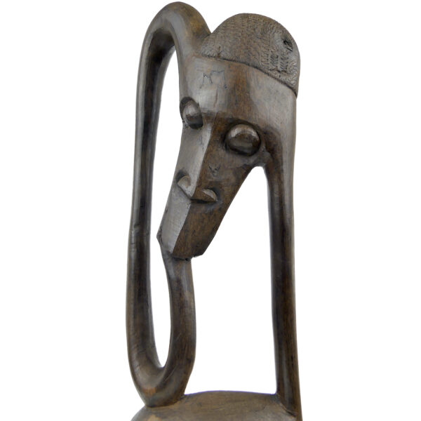 Statue anthropomorphe Shetani Makondé Tanzanie Art africain (détail)