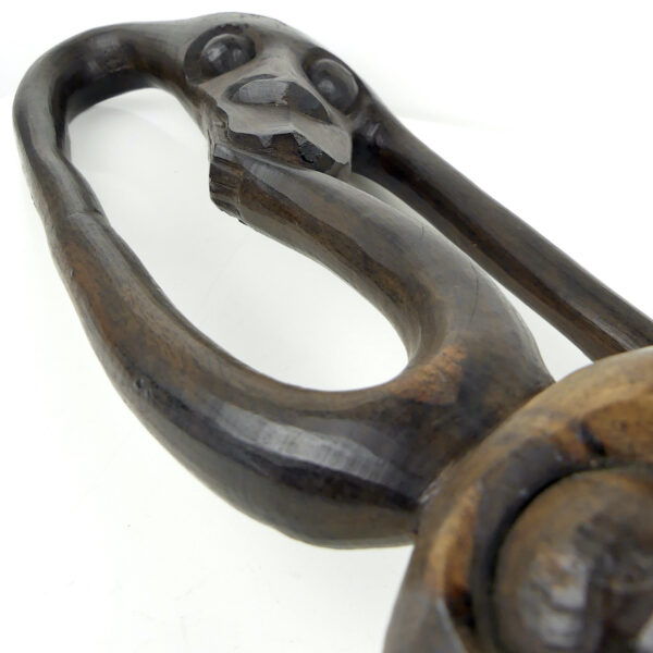 Statue anthropomorphe Shetani Makondé Tanzanie Art africain (détail)