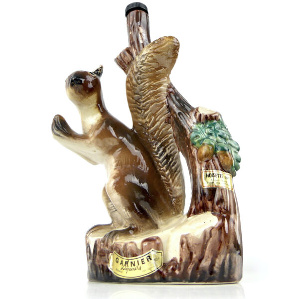 Bouteille écureuil à liqueur Garnier en porcelaine Art populaire France (3/4)
