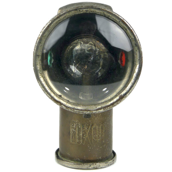 Lampe à carbure acétylène ancienne LUXOR pour bicyclette (face)