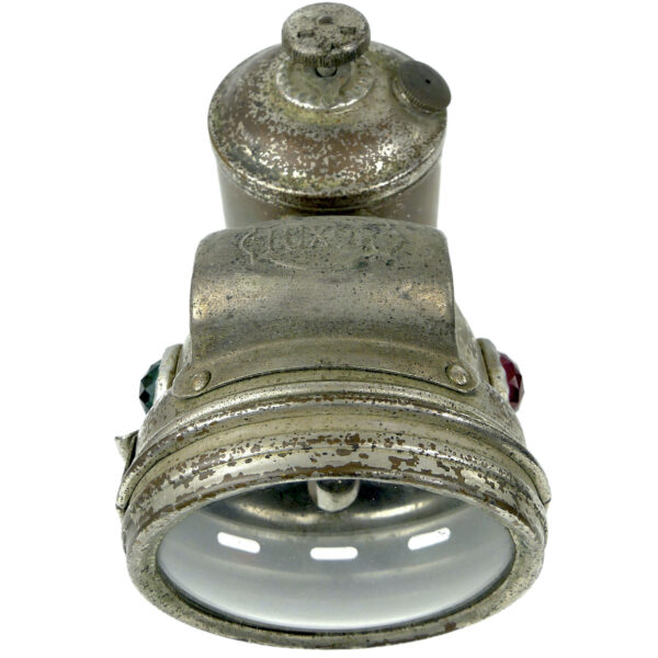 Lampe à carbure acétylène ancienne LUXOR pour bicyclette (dessus)