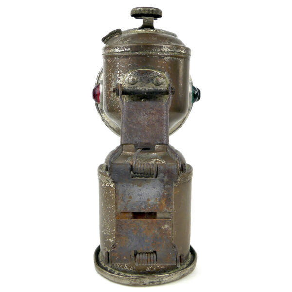 Lampe à carbure acétylène ancienne LUXOR pour bicyclette (dos)