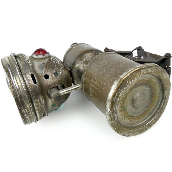 Lampe à carbure acétylène ancienne LUXOR pour bicyclette (dessous 3/4)