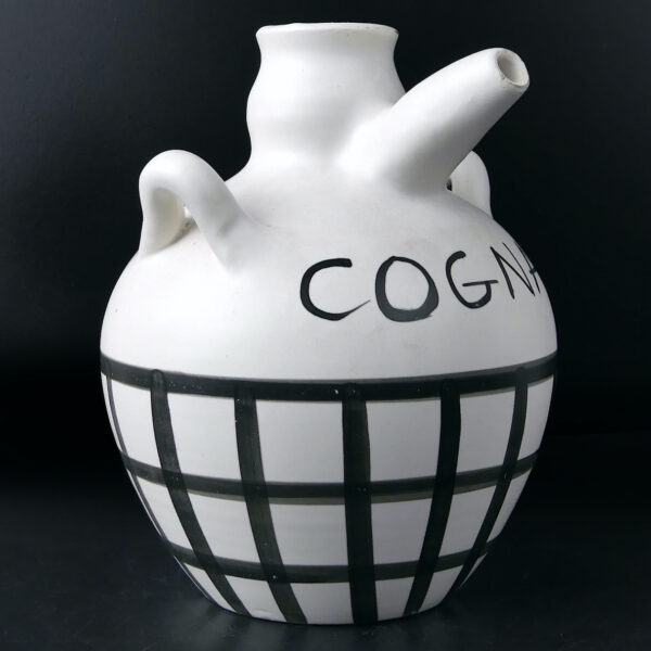Cruche Capron Vallauris rare cruche à cognac en céramique Design 50 (3/4)