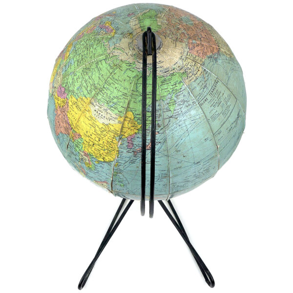 Globe terrestre trépied des années 60 Globe Girard & Barrère – Image 7