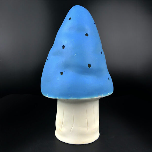 Paire de veilleuses Champignons HEIGO vintage Allemagne (bleue)