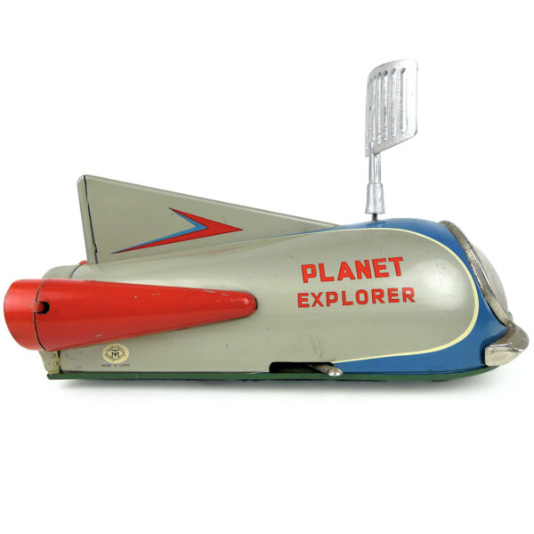 Véhicule Planet Explorer vintage Jouet tinplate ancien rare Modern Toys Japan (profil)