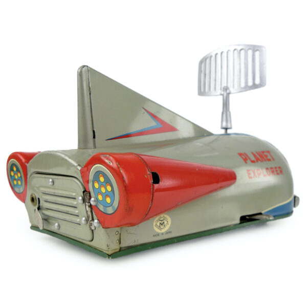 Véhicule Planet Explorer vintage Jouet tinplate ancien rare Modern Toys Japan (3/4 dos)