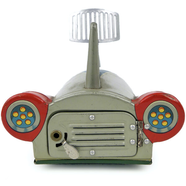 Véhicule Planet Explorer vintage Jouet tinplate ancien rare Modern Toys Japan (derrière)