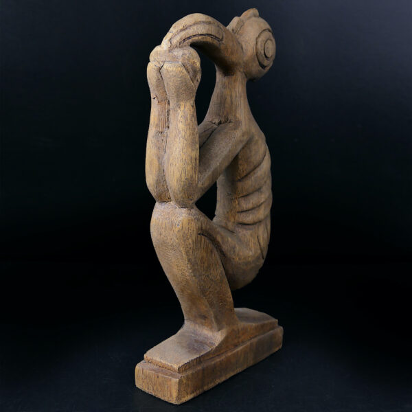 Petit Tangata Manu pascuan en bois clair - Rapa Nui - île de Pâques (3/4)